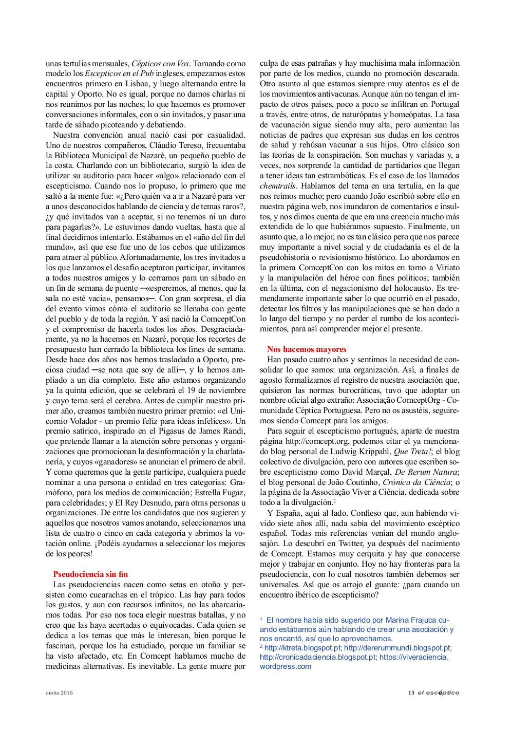 Portugal - Los primeros pasos de Comcept (El Escéptico) - pág. 2